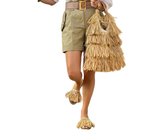Tote bag natural raffia