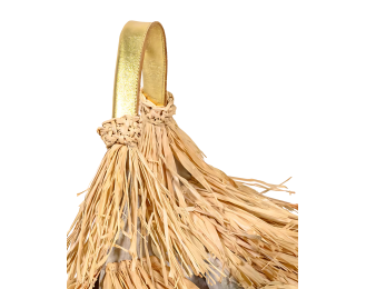 Tote bag natural raffia